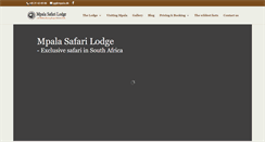 Desktop Screenshot of mpala-lodge.com